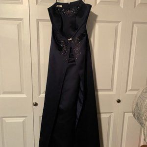 Dark Blue Party or Bridesmaid Dress